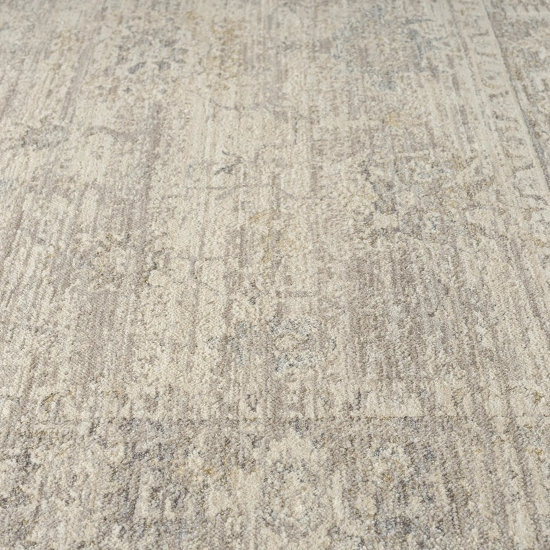 6' X 9' Beige And Blue Abstract Area Rug Homeroots Home Decor