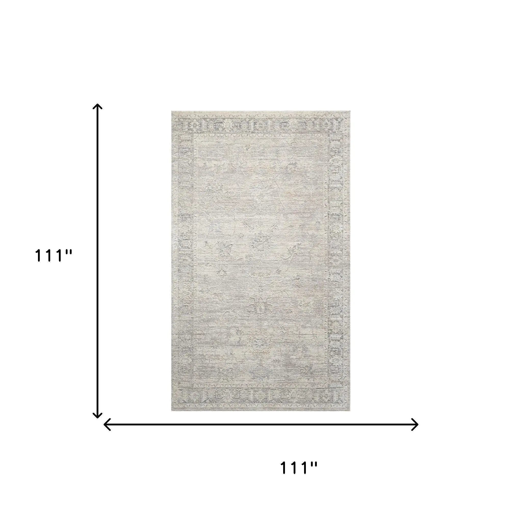 6' X 9' Beige And Blue Abstract Area Rug Homeroots Home Decor