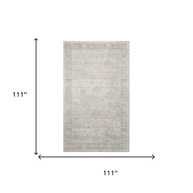 6' X 9' Beige And Blue Abstract Area Rug Homeroots Home Decor
