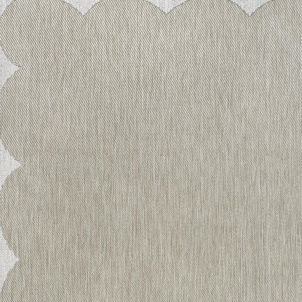 6' X 9' Beige And Cream Indoor Outdoor Area Rug Homeroots Outdoor