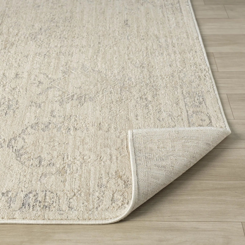 6' X 9' Beige And Gray Abstract Area Rug Homeroots Home Decor