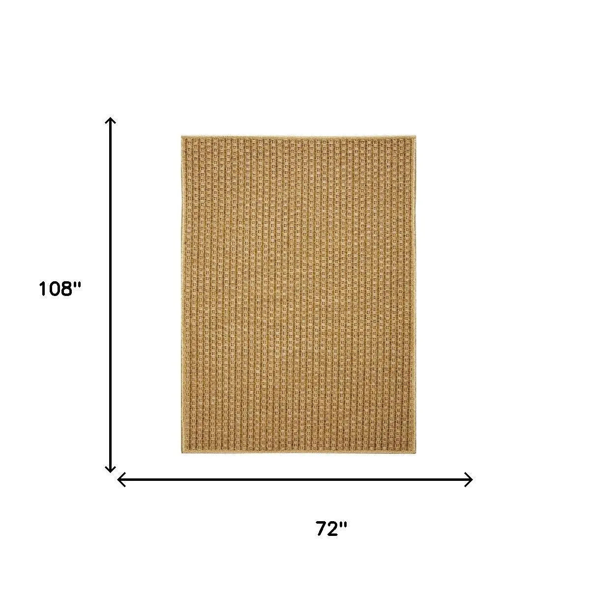 6' X 9' Beige Indoor Outdoor Area Rug Homeroots Outdoor