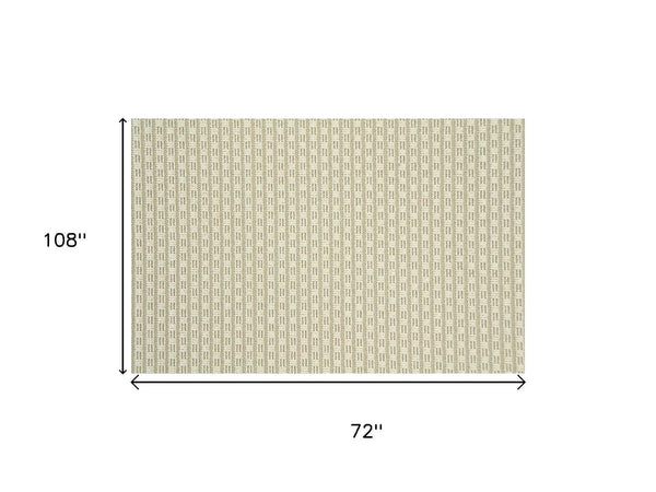 6' X 9' Beige Indoor Outdoor Area Rug Homeroots Outdoor