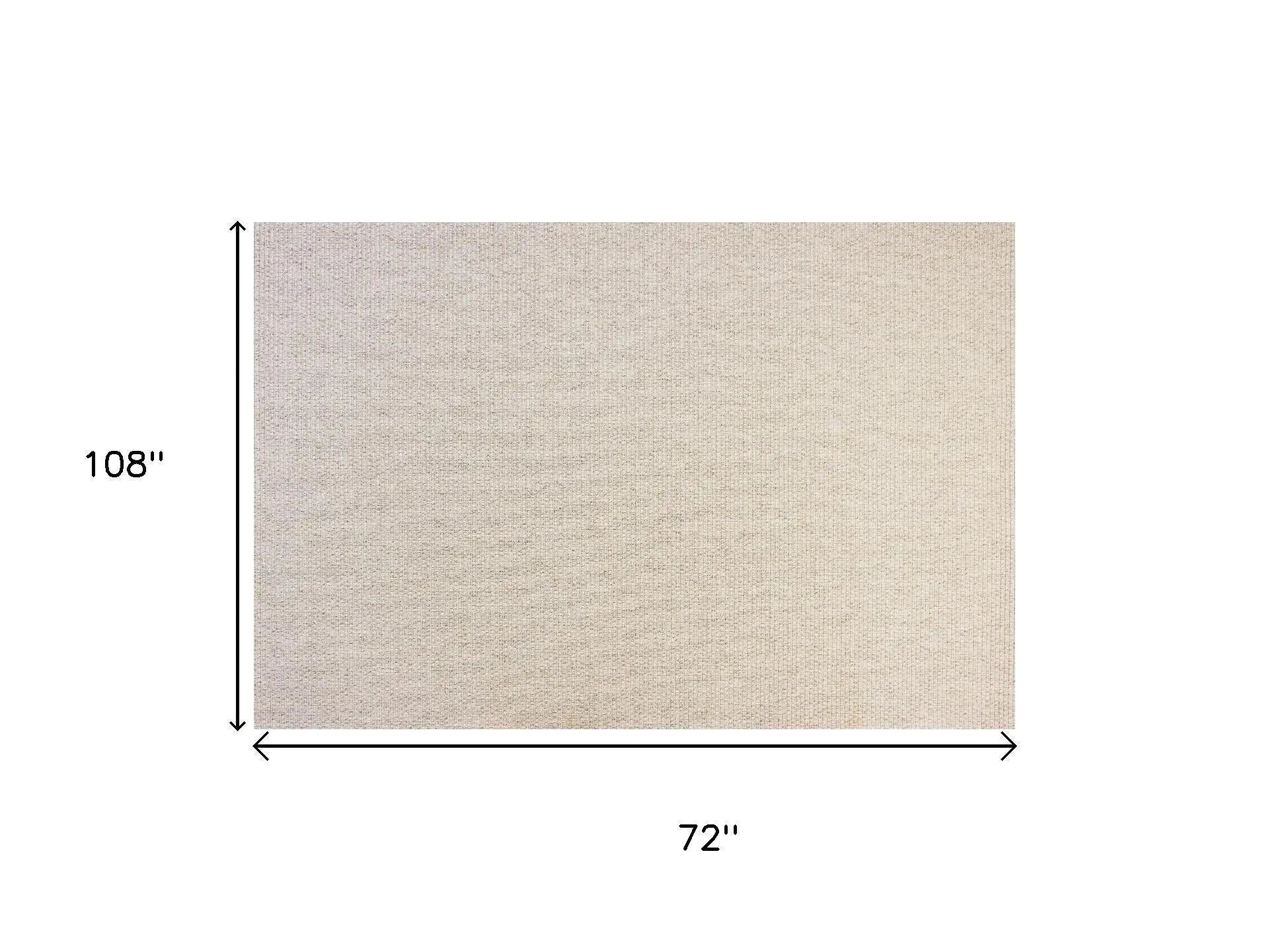 6' X 9' Beige Indoor Outdoor Area Rug Homeroots Outdoor
