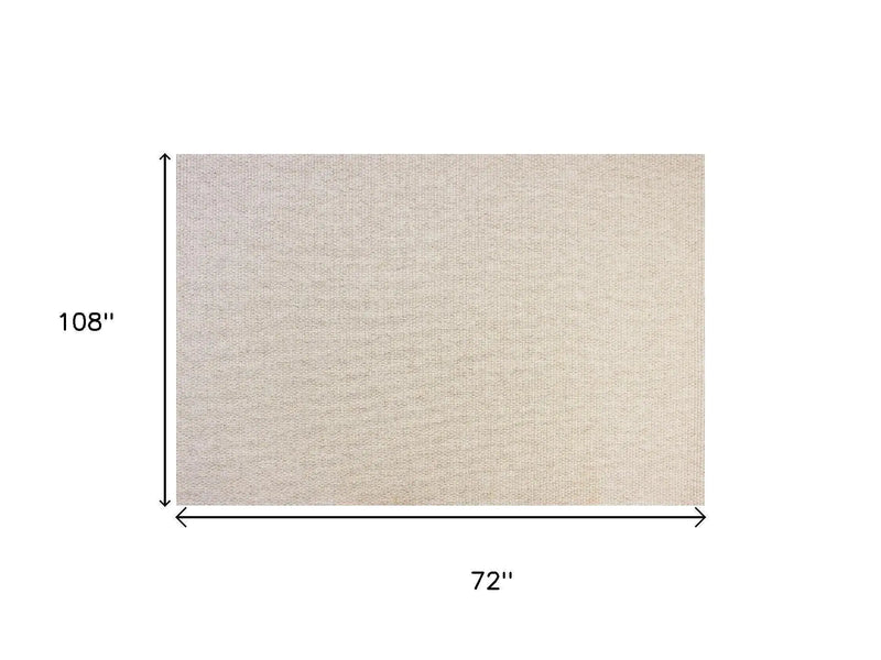 6' X 9' Beige Indoor Outdoor Area Rug Homeroots Outdoor