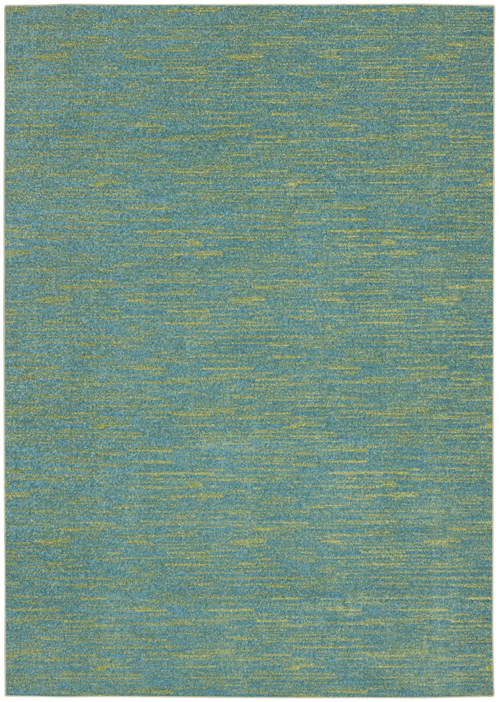 6' X 9' Blue And Green Indoor Outdoor Area Rug - GreatEagleInc