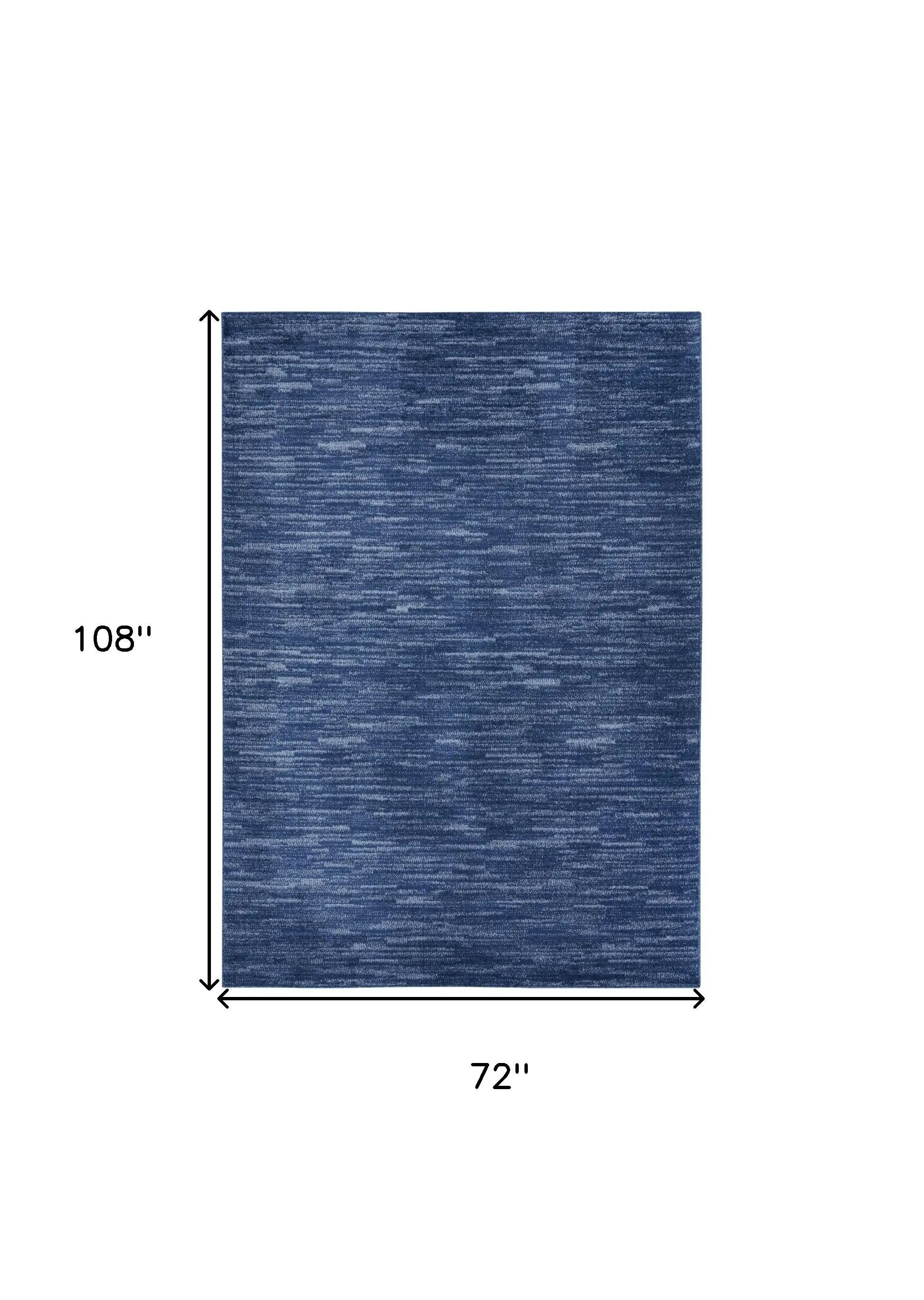 6' X 9' Blue Indoor Outdoor Area Rug Homeroots Outdoor
