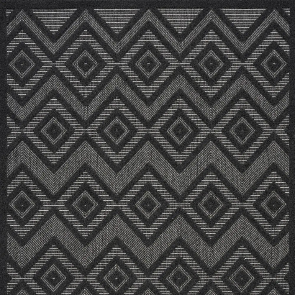 6' X 9' Charcoal Indoor Outdoor Area Rug - GreatEagleInc