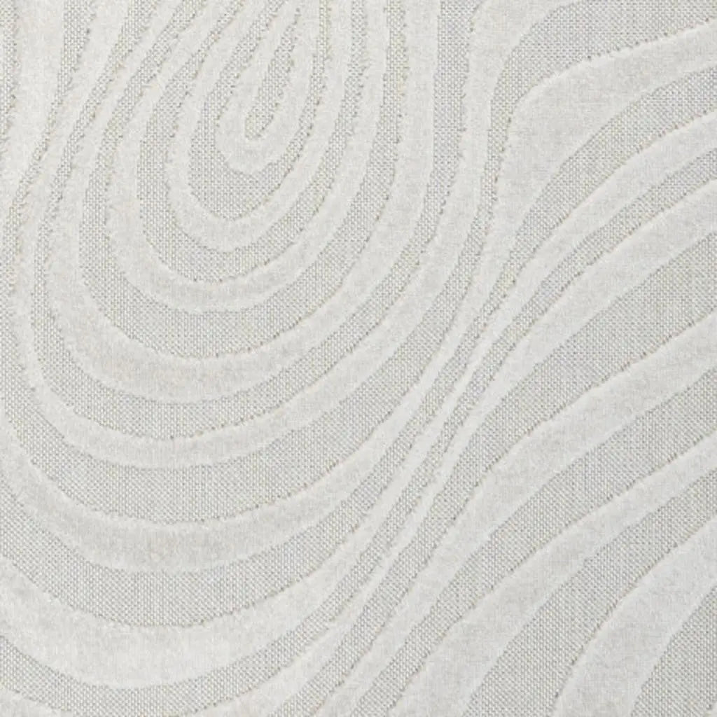 6' X 9' Cream And Ivory Abstract Indoor Outdoor Area Rug Homeroots Outdoor