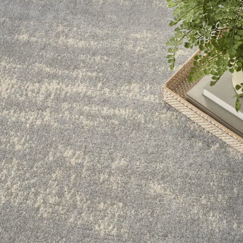 6' X 9' Gray And Beige Abstract Indoor Outdoor Area Rug Homeroots Outdoor