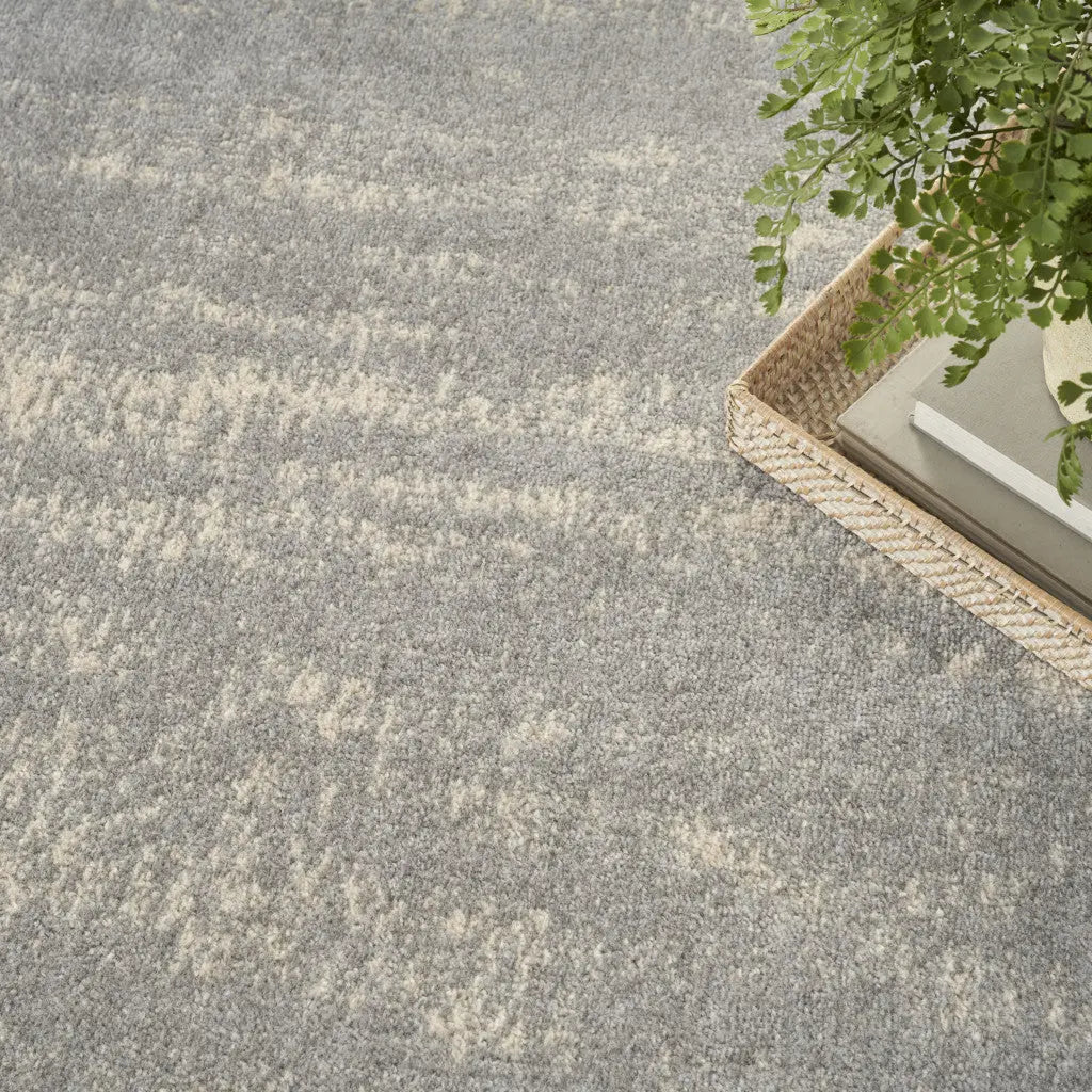 6' X 9' Gray And Beige Abstract Indoor Outdoor Area Rug Homeroots Outdoor