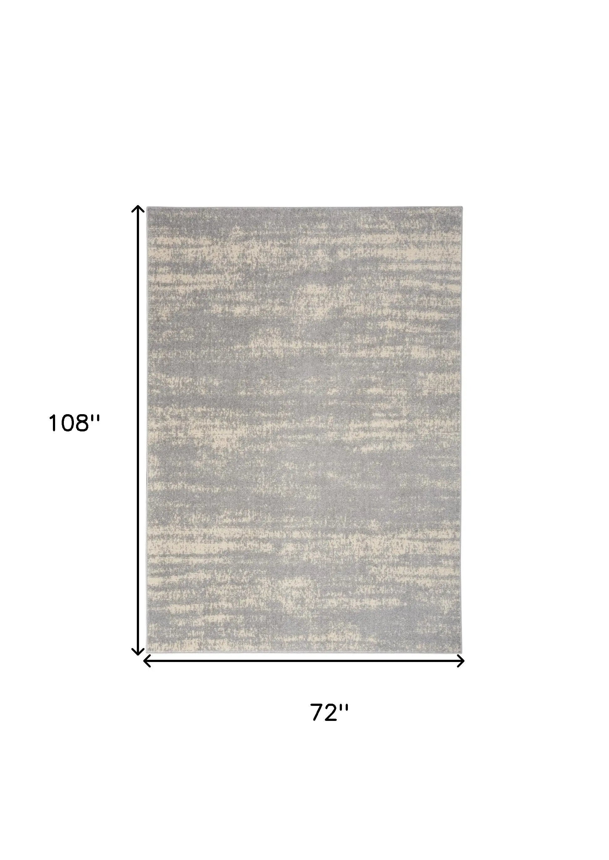 6' X 9' Gray And Beige Abstract Indoor Outdoor Area Rug Homeroots Outdoor
