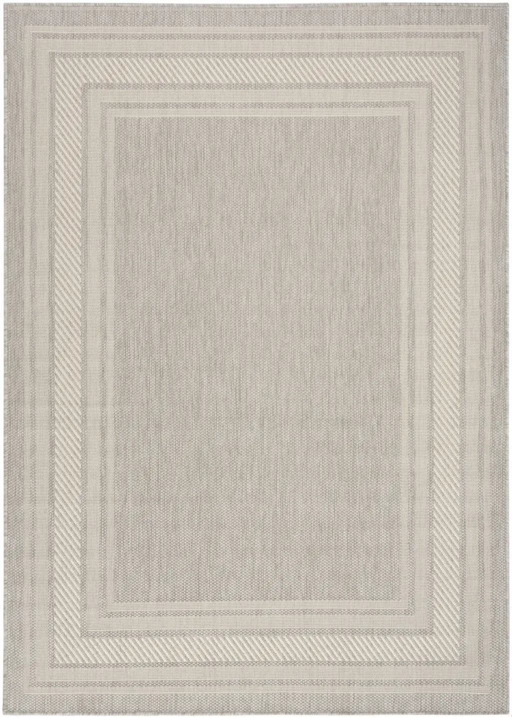 6' X 9' Gray Geometric Indoor Outdoor Area Rug Homeroots Outdoor
