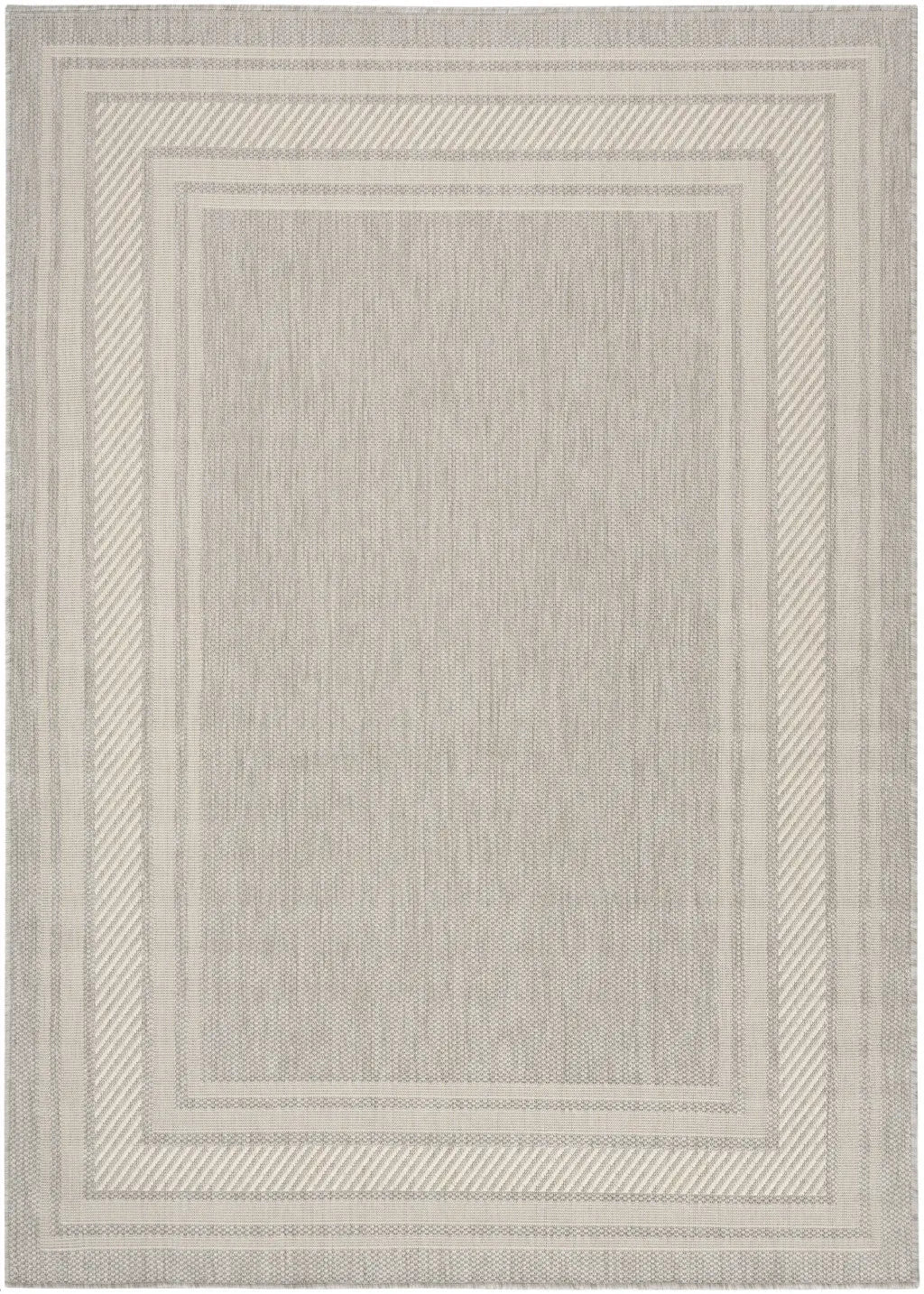 6' X 9' Gray Geometric Indoor Outdoor Area Rug Homeroots Outdoor