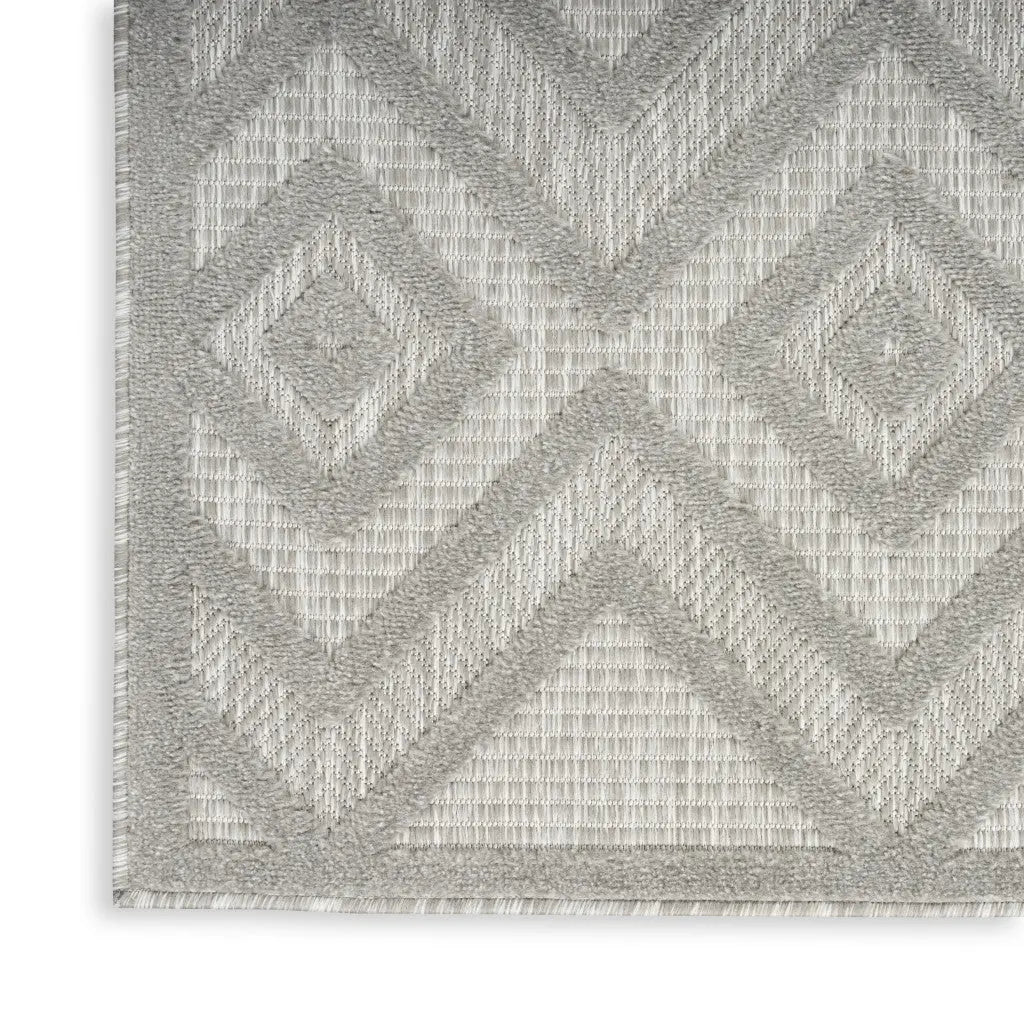 6' X 9' Gray Indoor Outdoor Area Rug - GreatEagleInc