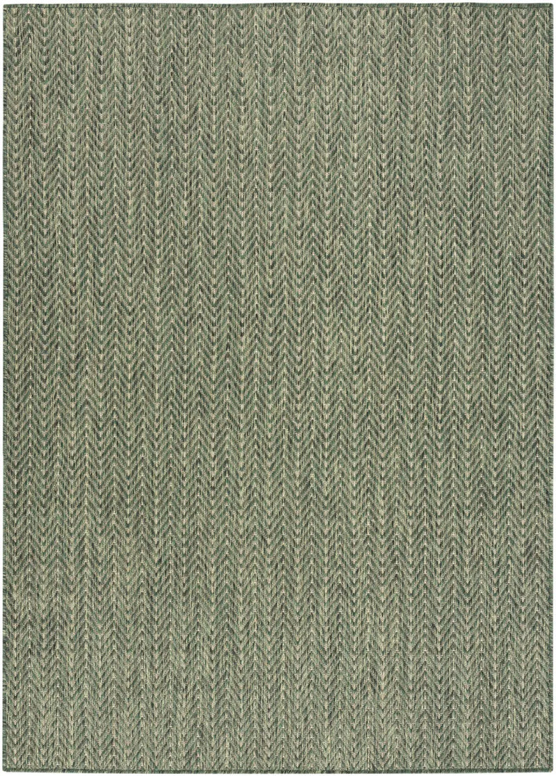 6' X 9' Green Geometric Indoor Outdoor Area Rug Homeroots Outdoor