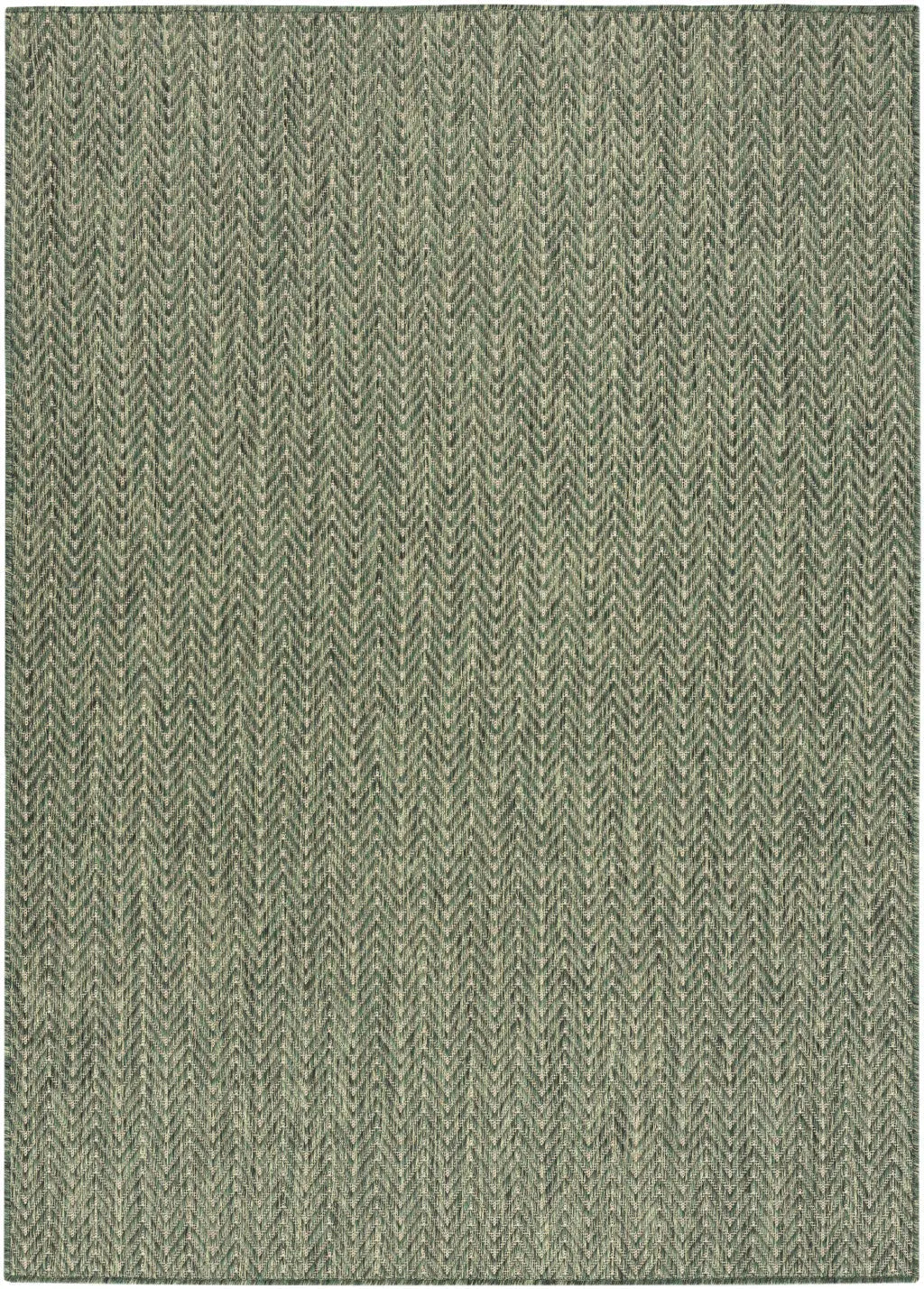 6' X 9' Green Geometric Indoor Outdoor Area Rug Homeroots Outdoor
