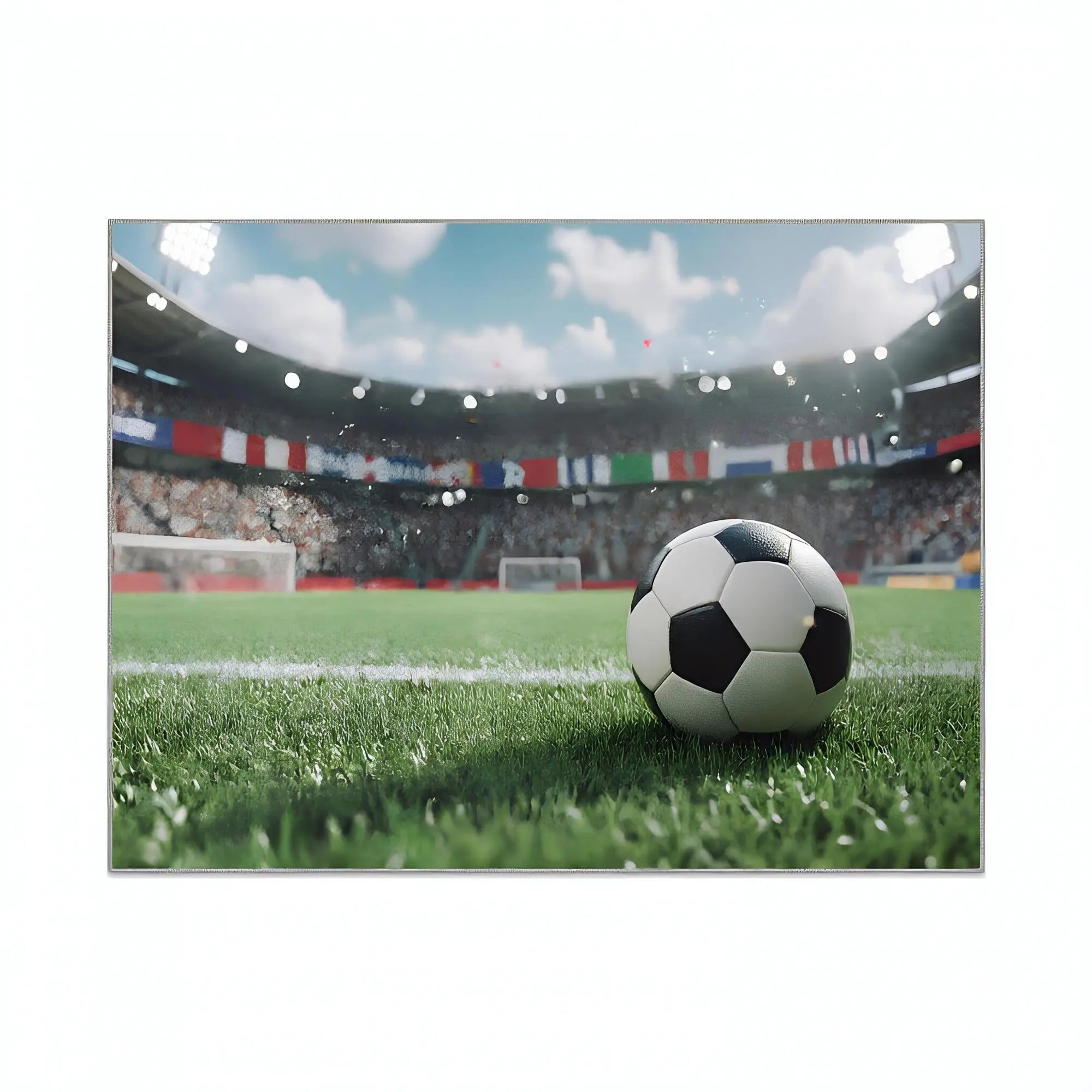 6' X 9' Green White And Black Soccer Youthful Washable Area Rug Homeroots Home Decor