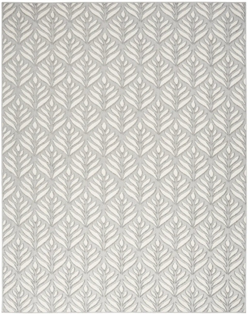 6' X 9' Grey Floral Stain Resistant Non Skid Area Rug Homeroots Outdoor