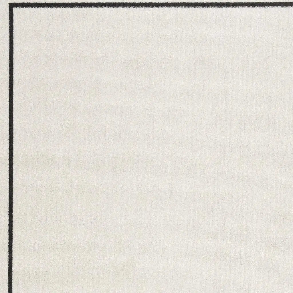 6' X 9' Ivory And Black Indoor Outdoor Area Rug Homeroots Outdoor