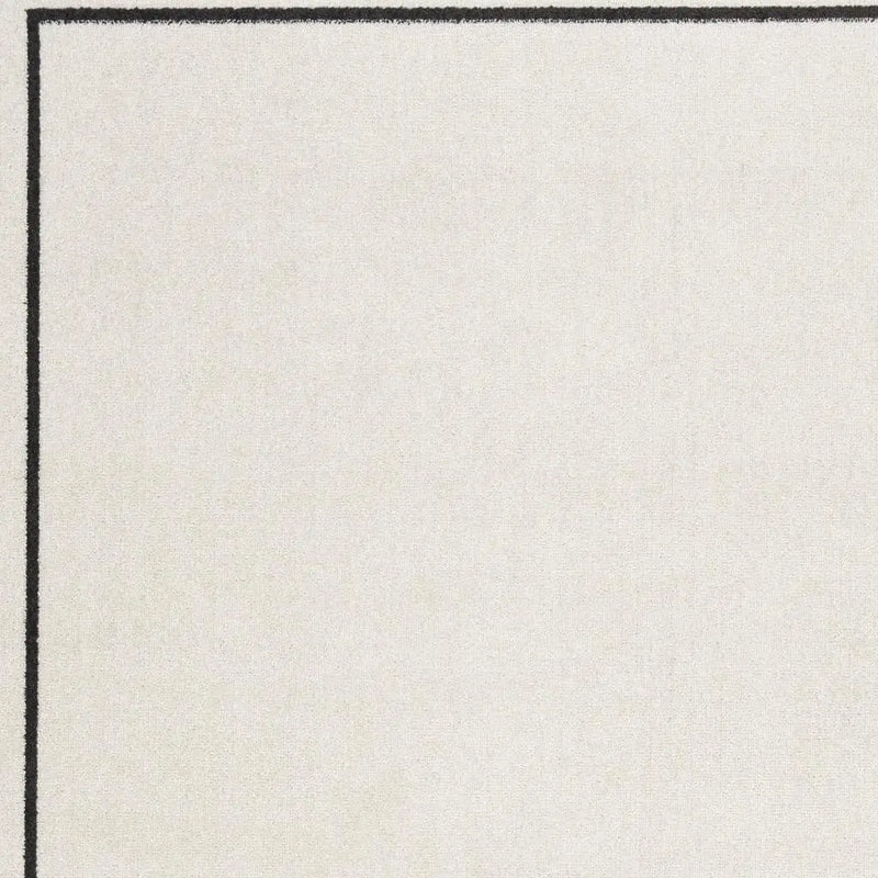 6' X 9' Ivory And Black Indoor Outdoor Area Rug Homeroots Outdoor