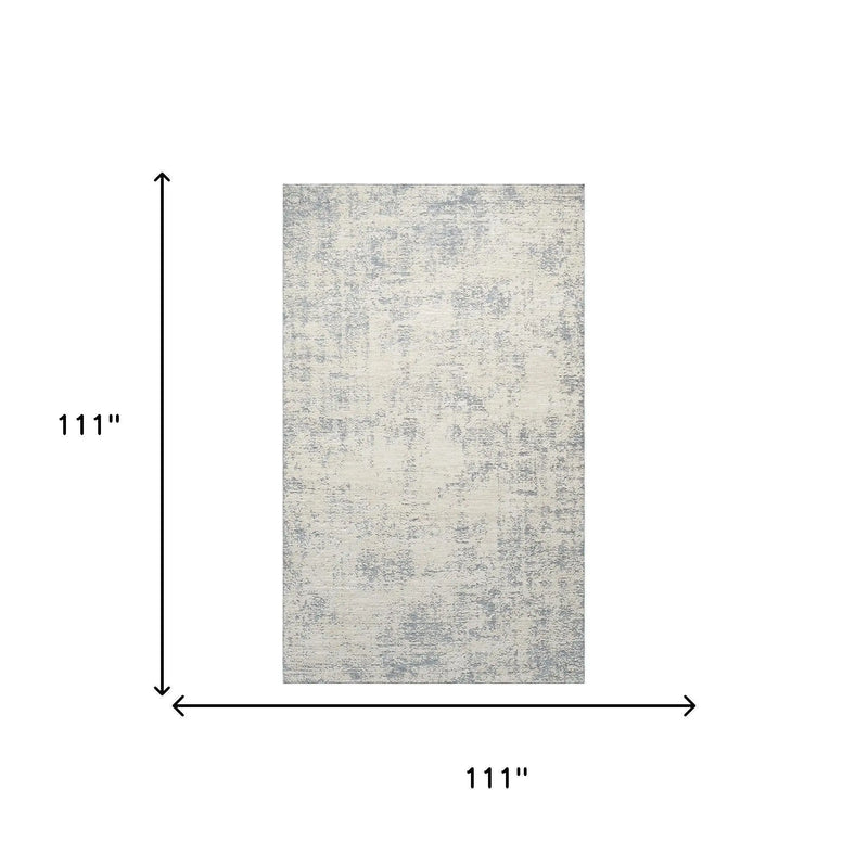 6' X 9' Ivory And Blue Abstract Area Rug Homeroots Home Decor