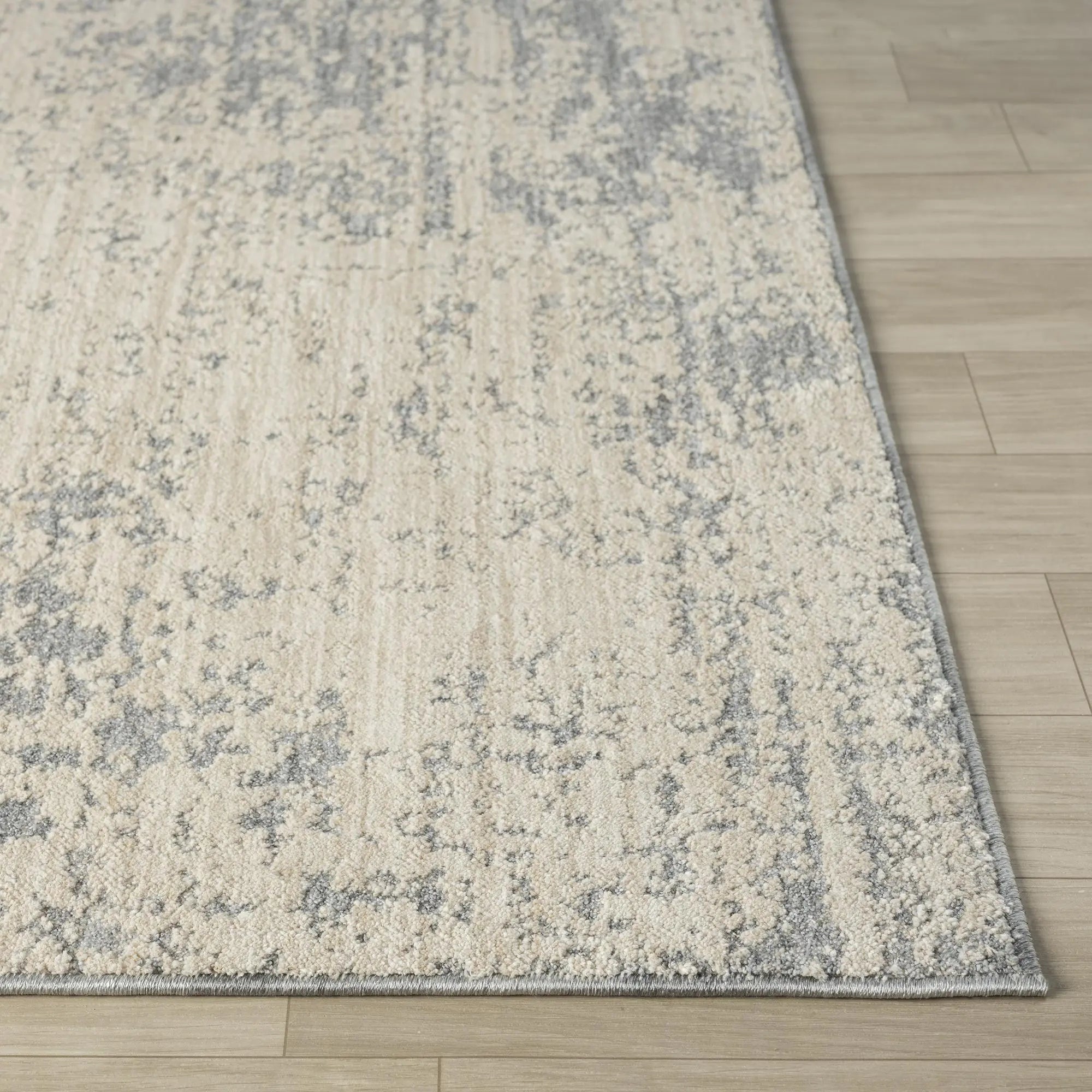 6' X 9' Ivory And Blue Abstract Area Rug Homeroots Home Decor