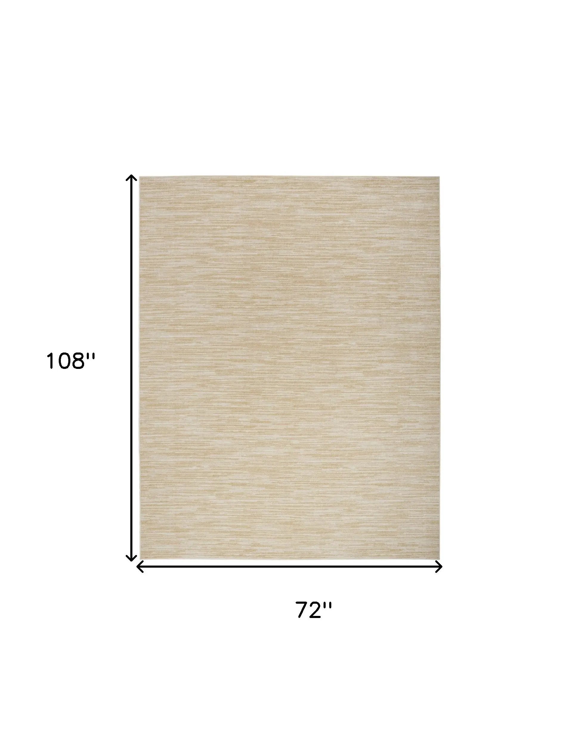 6' X 9' Ivory And Gold Abstract Indoor Outdoor Area Rug Homeroots Outdoor