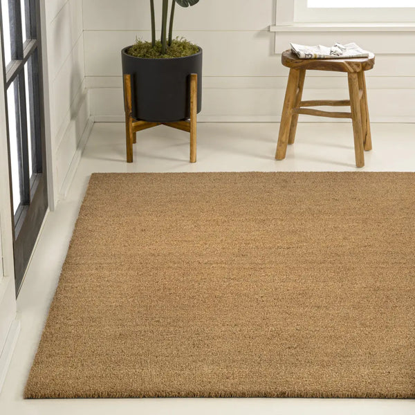 6' X 9' Light Brown Indoor Outdoor Area Rug - GreatEagleInc