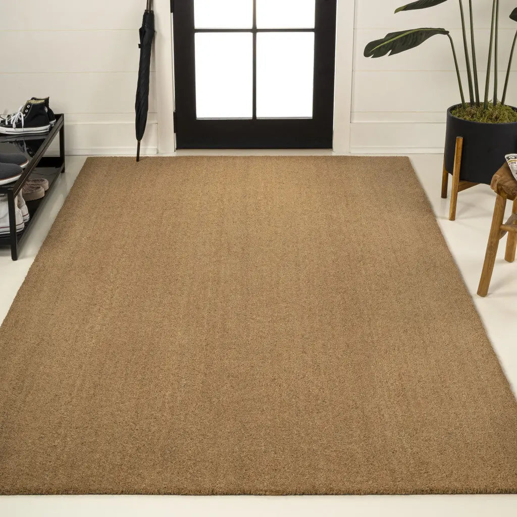 6' X 9' Light Brown Indoor Outdoor Area Rug - GreatEagleInc
