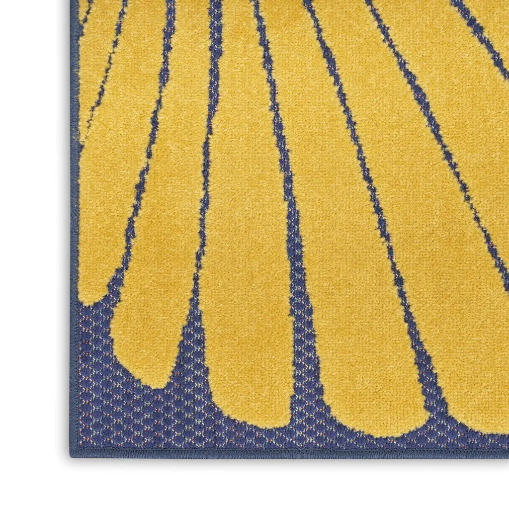 6' X 9' Orange Green And Blue Indoor Outdoor Area Rug Homeroots Outdoor