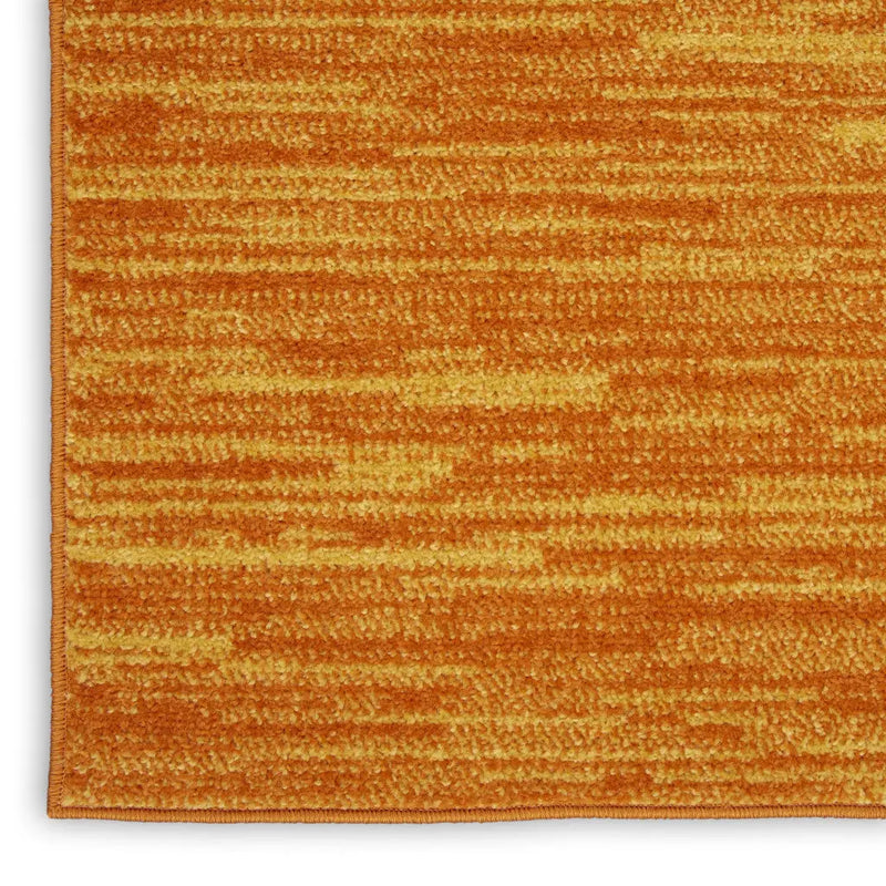 6' X 9' Orange Indoor Outdoor Area Rug - GreatEagleInc