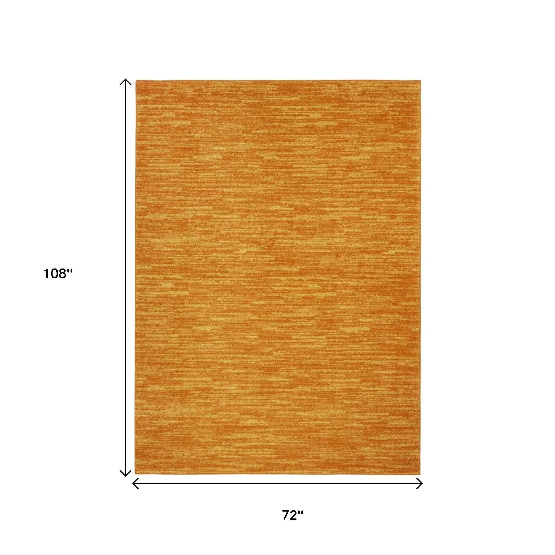 6' X 9' Orange Indoor Outdoor Area Rug - GreatEagleInc