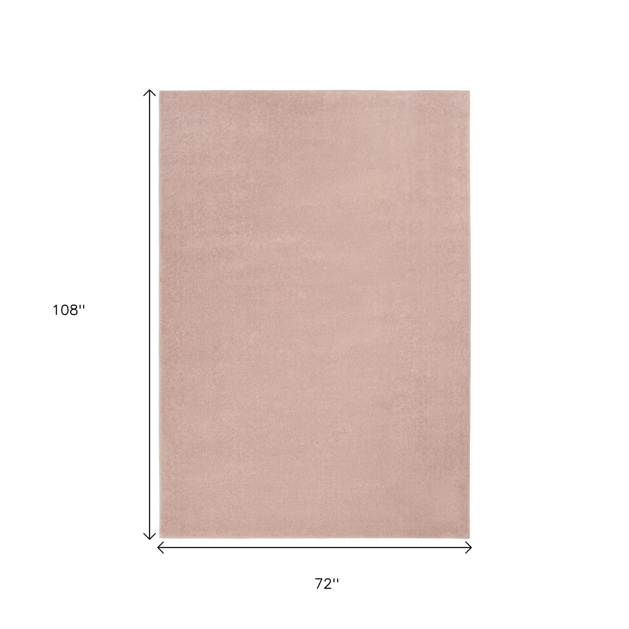 6' X 9' Pink Indoor Outdoor Area Rug Homeroots Outdoor
