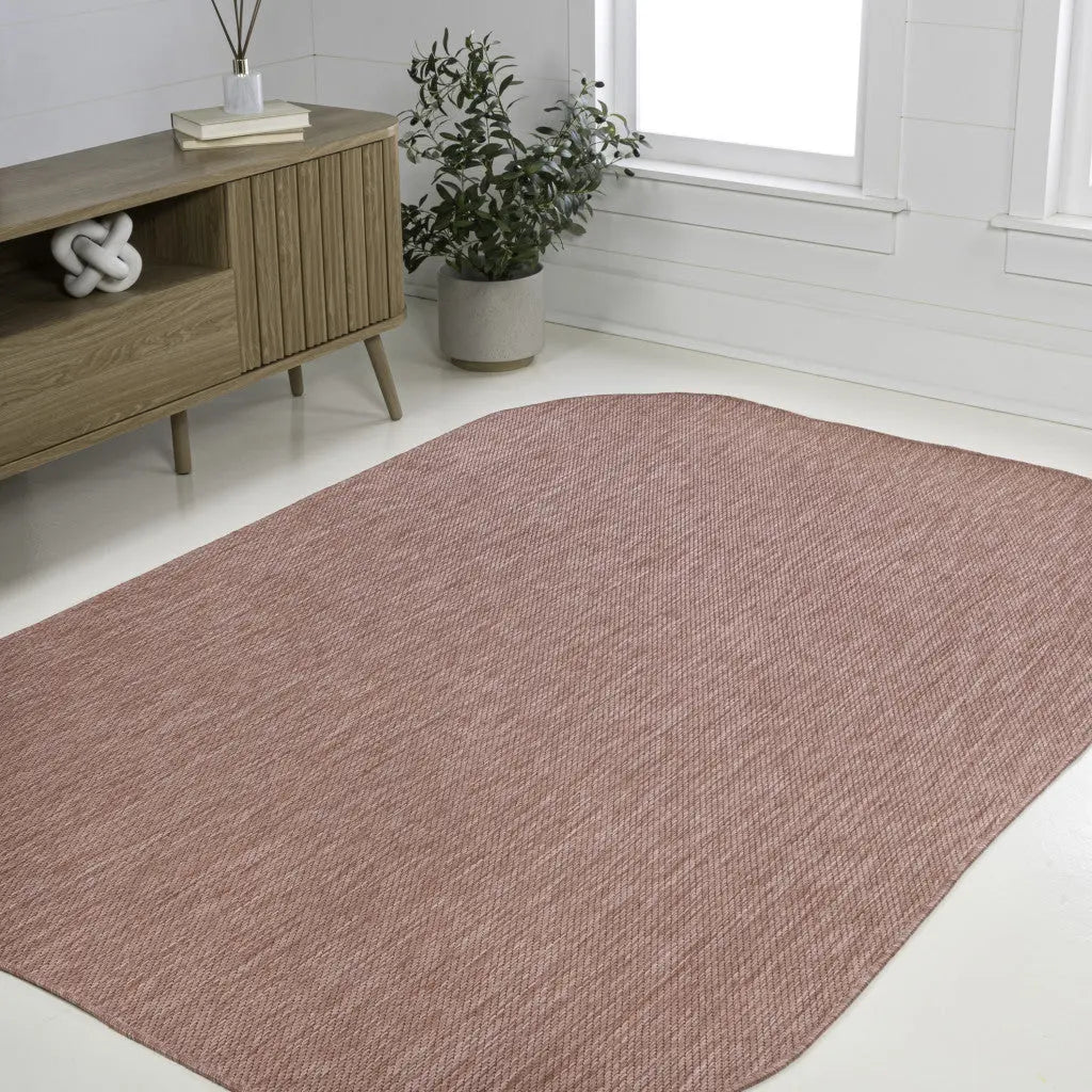 6' X 9' Rose Indoor Outdoor Area Rug Homeroots Outdoor