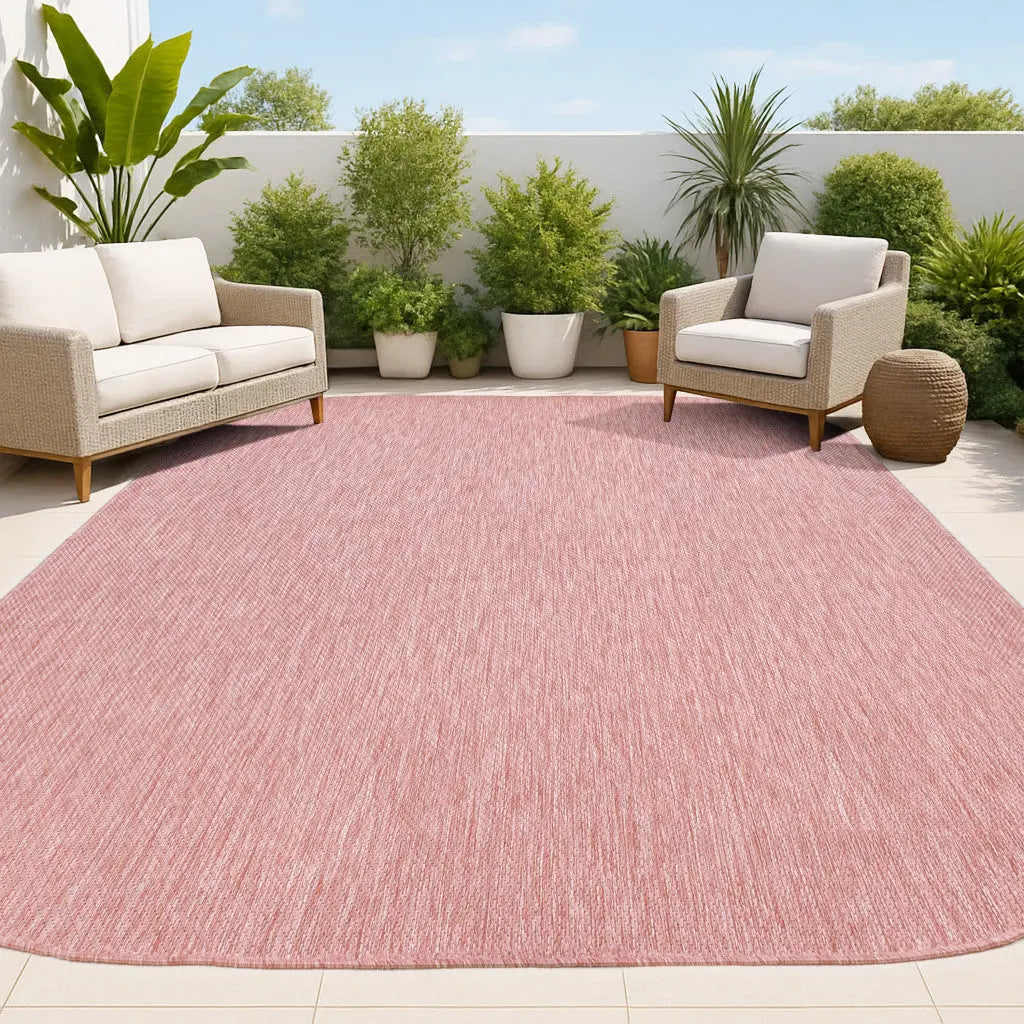 6' X 9' Rose Indoor Outdoor Area Rug Homeroots Outdoor