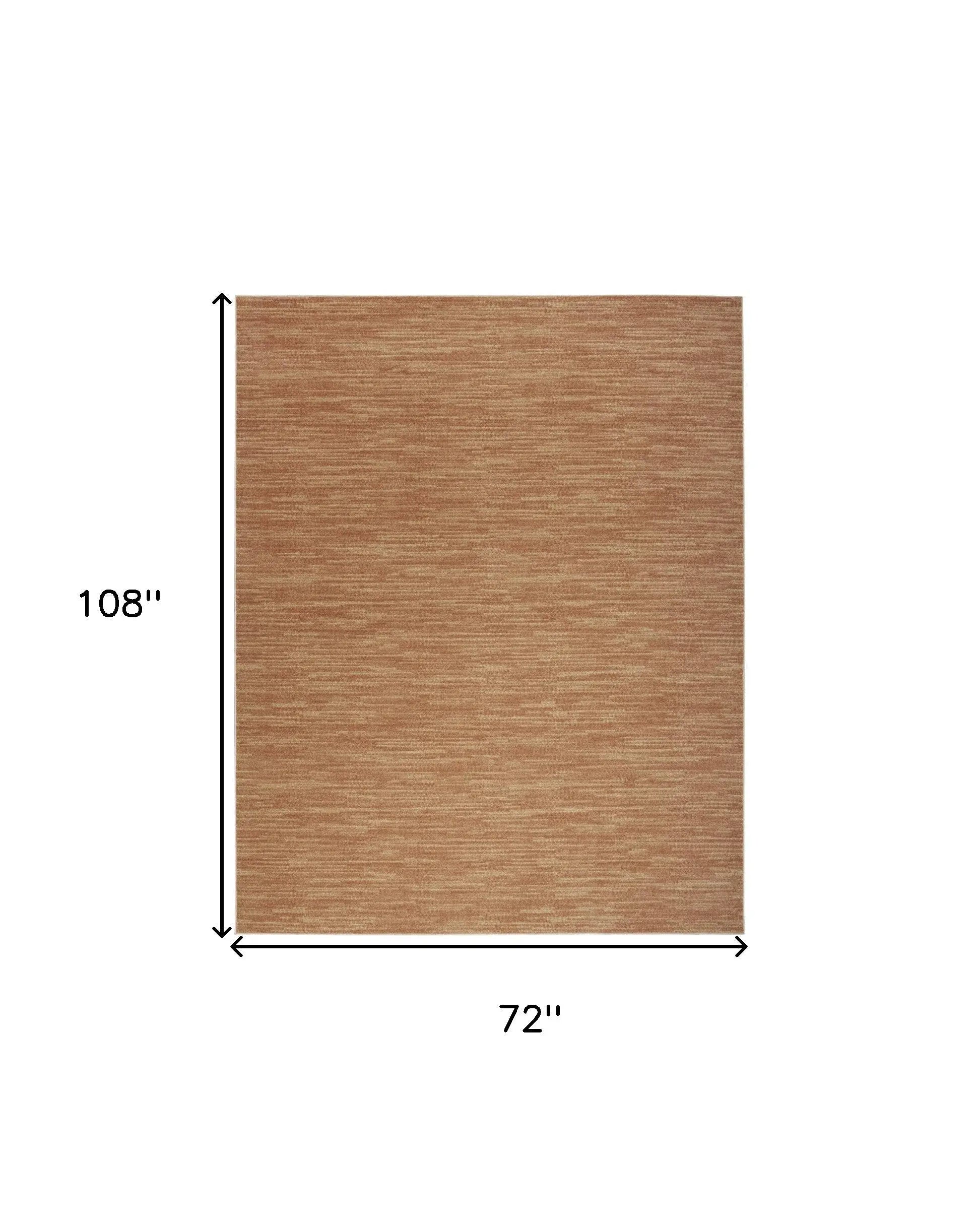 6' X 9' Rust Abstract Indoor Outdoor Area Rug Homeroots Outdoor