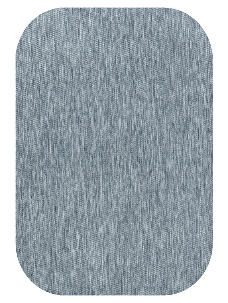 6' X 9' Turquoise Indoor Outdoor Area Rug Homeroots Outdoor