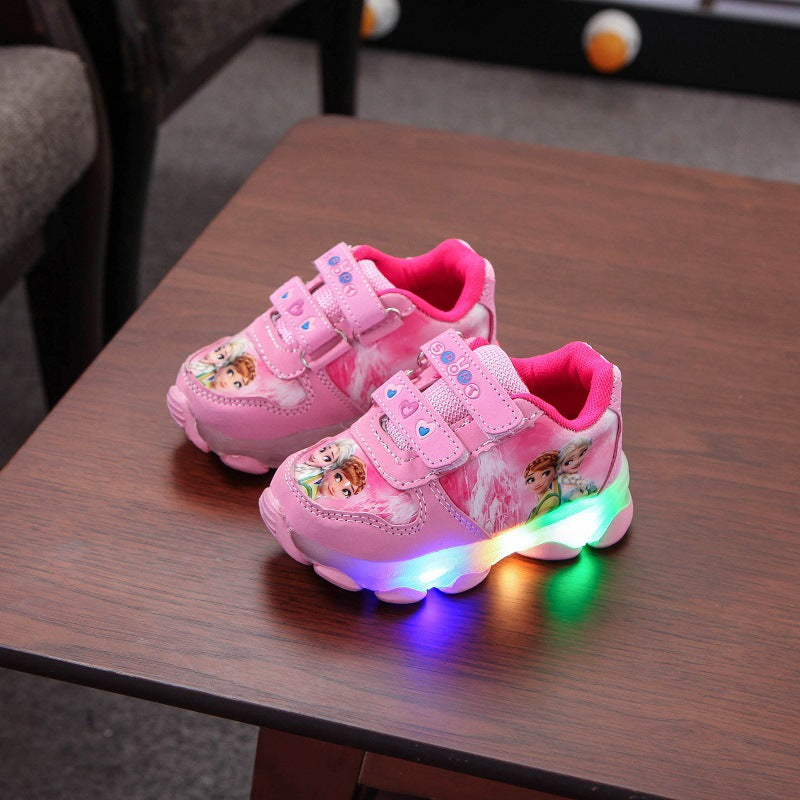 Baby Boys Girls Sneakers Lighted Kids Infant Tennis Children Casual Shoes