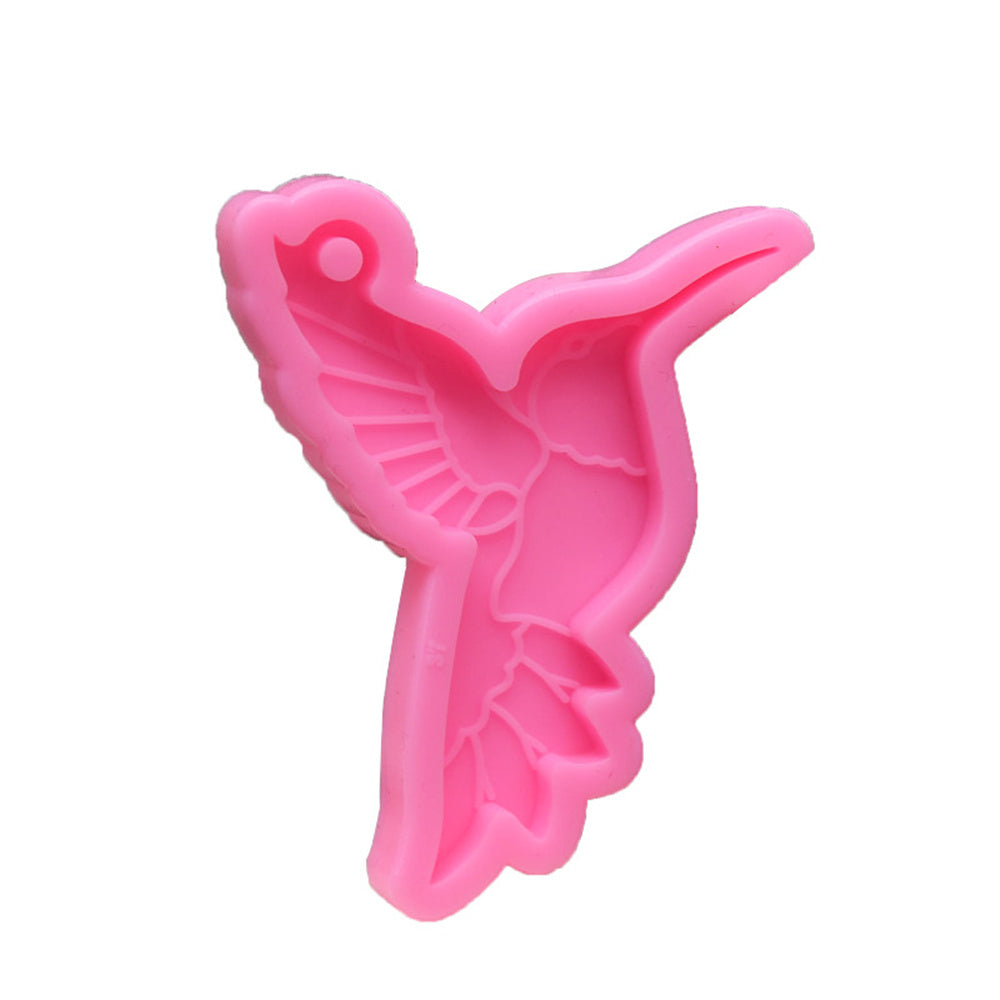 Creative Hummingbird Shape Silicone Mold Resin Keychain Casting Molds Resin Mold Silicone Self Defense Keychain