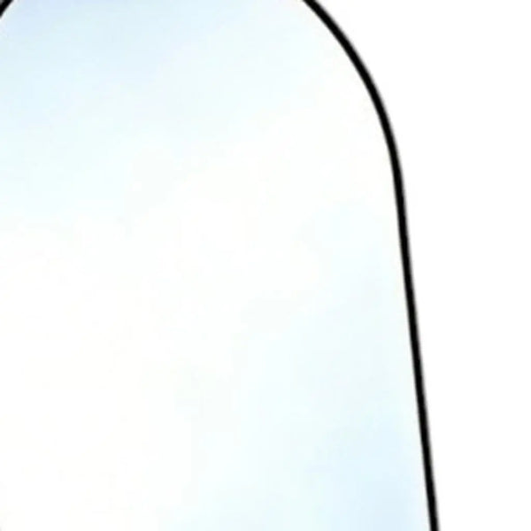 70" Black Aluminum Arch Freestanding And Wall Mounted Framed Full Length Mirror Homeroots Bed & Bath