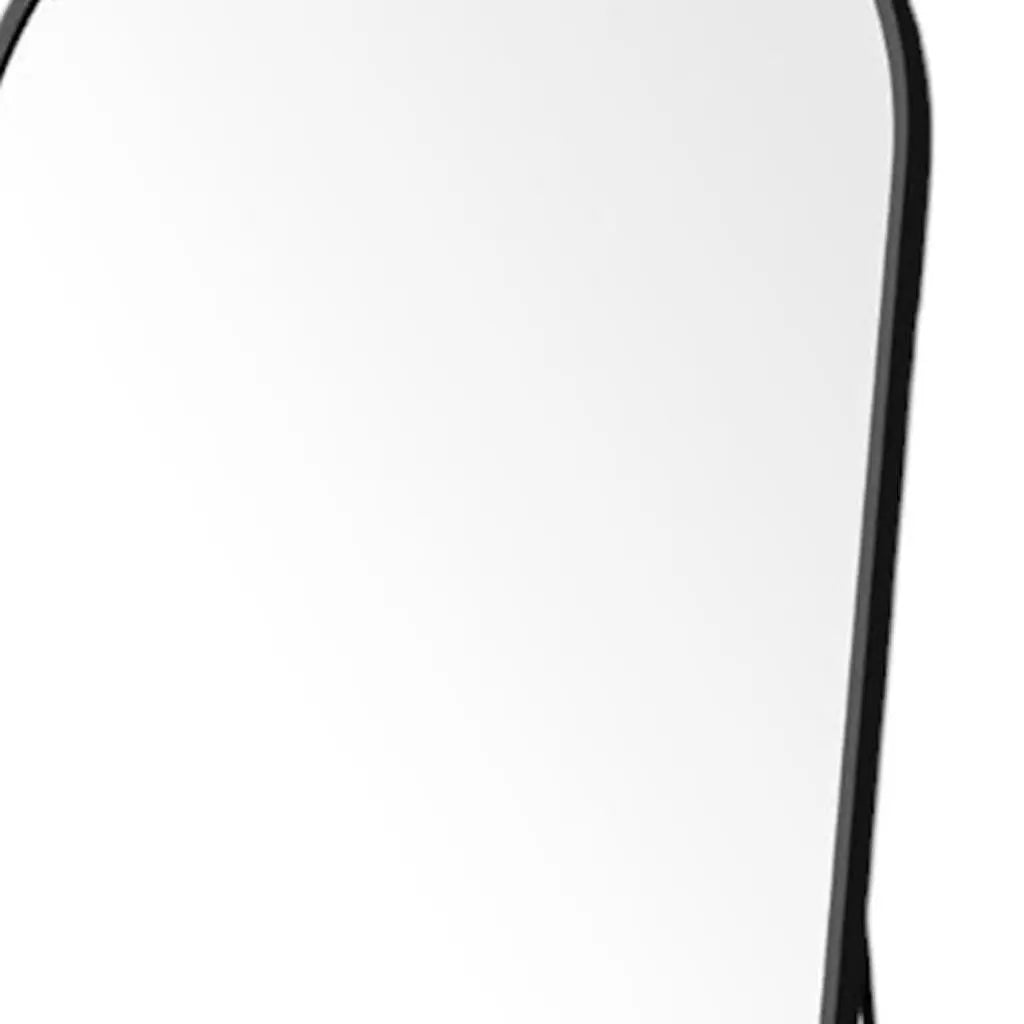 70" Black Metal Arch Wall Mounted Leaning Or Freestanding Framed Full Length Mirror Homeroots Bed & Bath