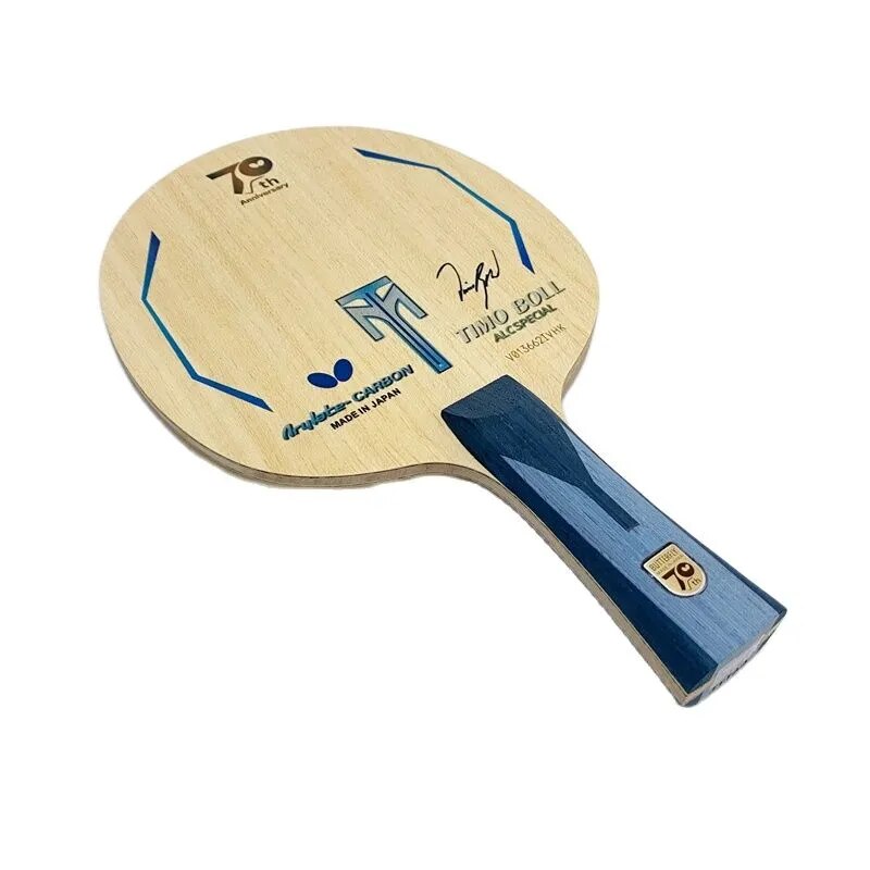 70th Annlversary Super ZLC Specail Table Tennis Blade ALC Ping Pong Bat Paddle Flared Long Handle Table Tennis Racket