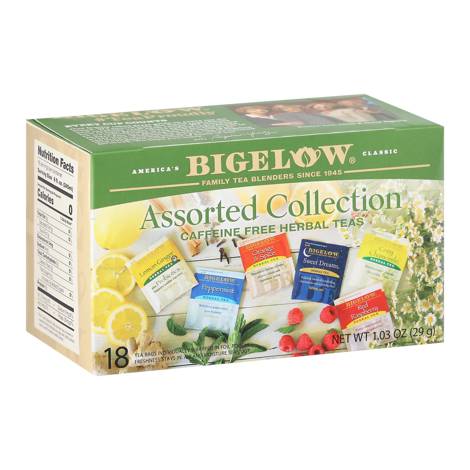 Bigelow Tea Assorted Herb Tea - Case Of 6 - 18 Bag - Eco-Friendly Home & Grocery
