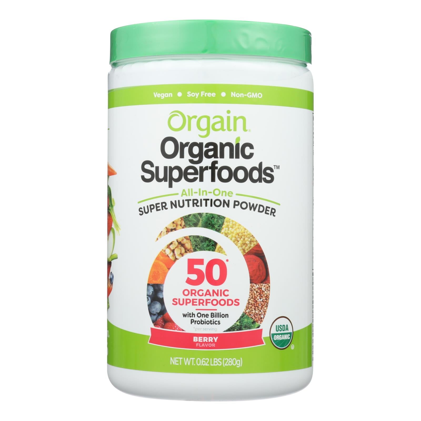 Orgain Organic Hydration Powder - Berry Punch - 0.62 Lb. - GreatEagleInc