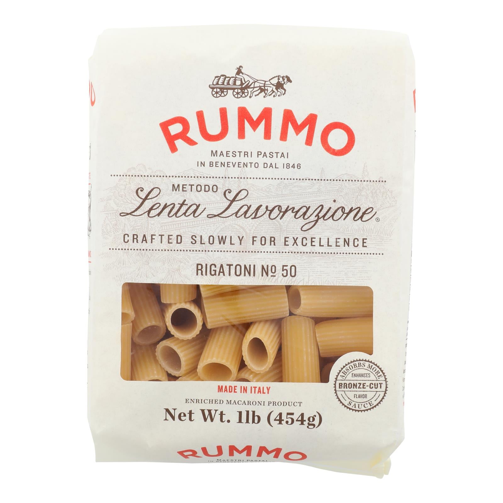 Rummo - Pasta Rigatoni - Case Of 12-16 Oz - GreatEagleInc