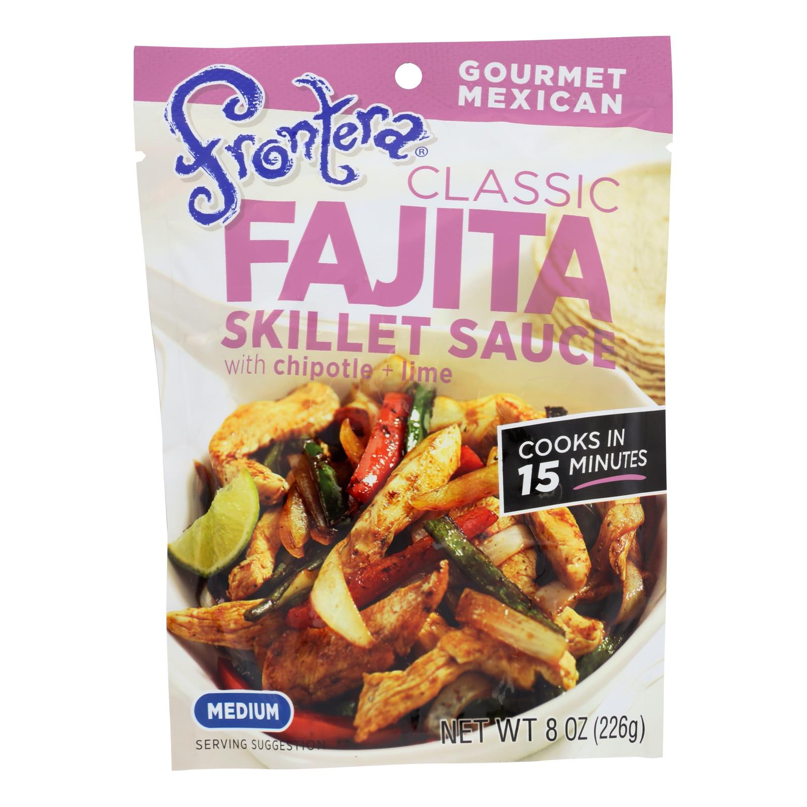 Frontera Foods Classic Fajita Skillet Sauce - Classic Fajita - Case Of 6 - 8 Oz. - GreatEagleInc