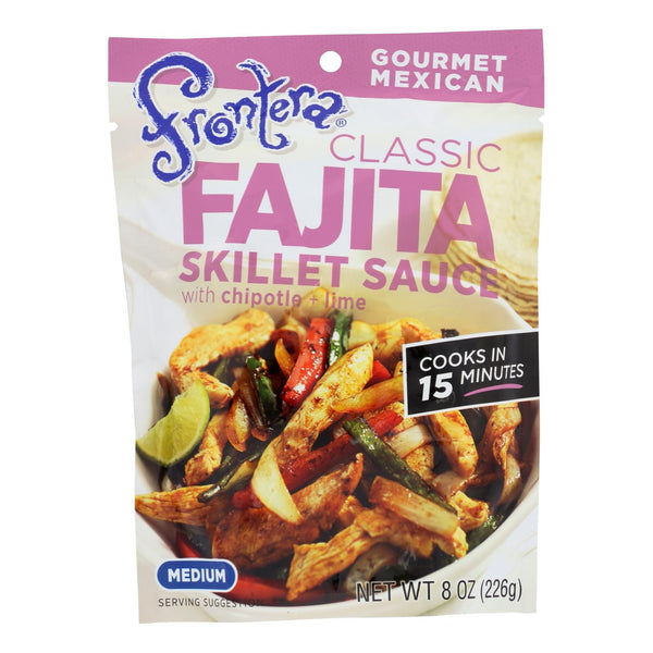 Frontera Foods Classic Fajita Skillet Sauce - Classic Fajita - Case Of 6 - 8 Oz. - Eco-Friendly Home & Grocery