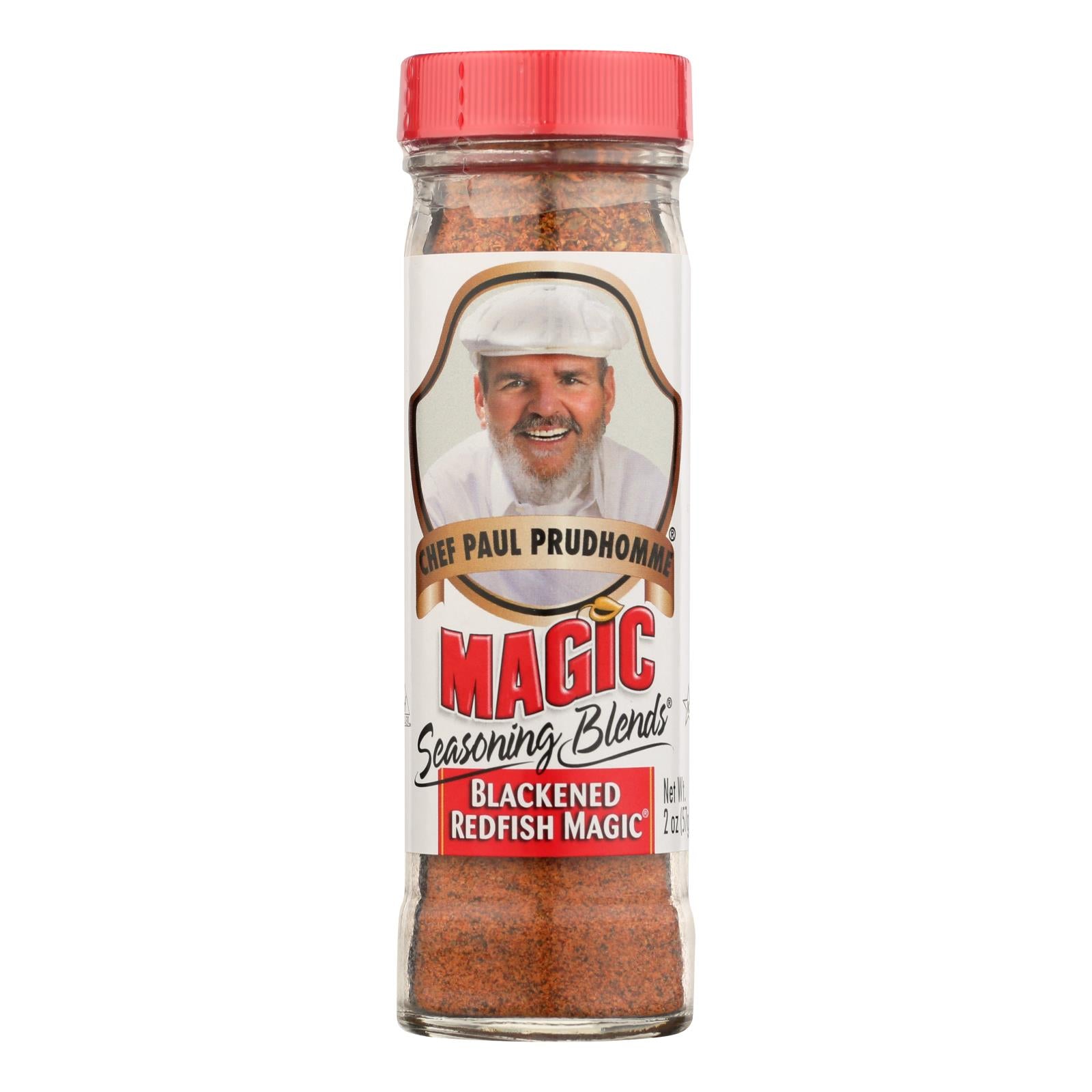 Magic Seasonings Chef Paul Prudhommes Magic Seasoning Blends - Blackened Redfish Magic - 2 Oz - Case Of 6 - GreatEagleInc