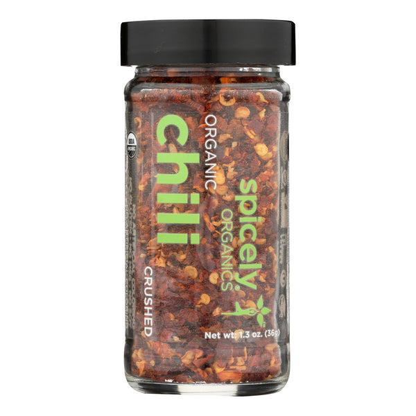 Spicely Organics - Organic Chili - Crushed - Case Of 3 - 1.3 Oz. - GreatEagleInc